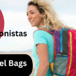 Fashionable woman with a stylish travel bag on her back, showcasing the latest Travel Bags for Fashionistas travel trends